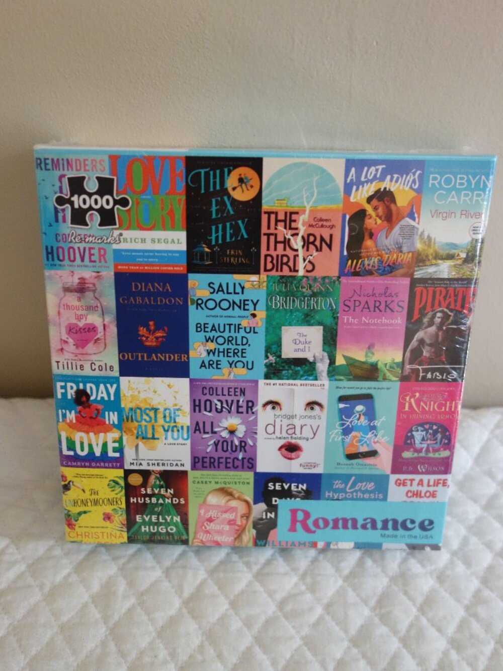 New Sealed RE-MARKS 1000 Piece Romance Books Puzzle